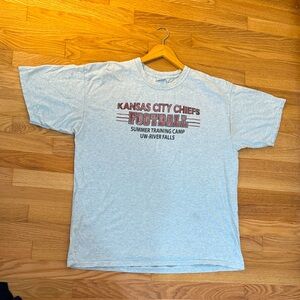 ✅ VINTAGE Kansas City Chiefs Football NFL Summer Training Camp Tee T Shirt XL